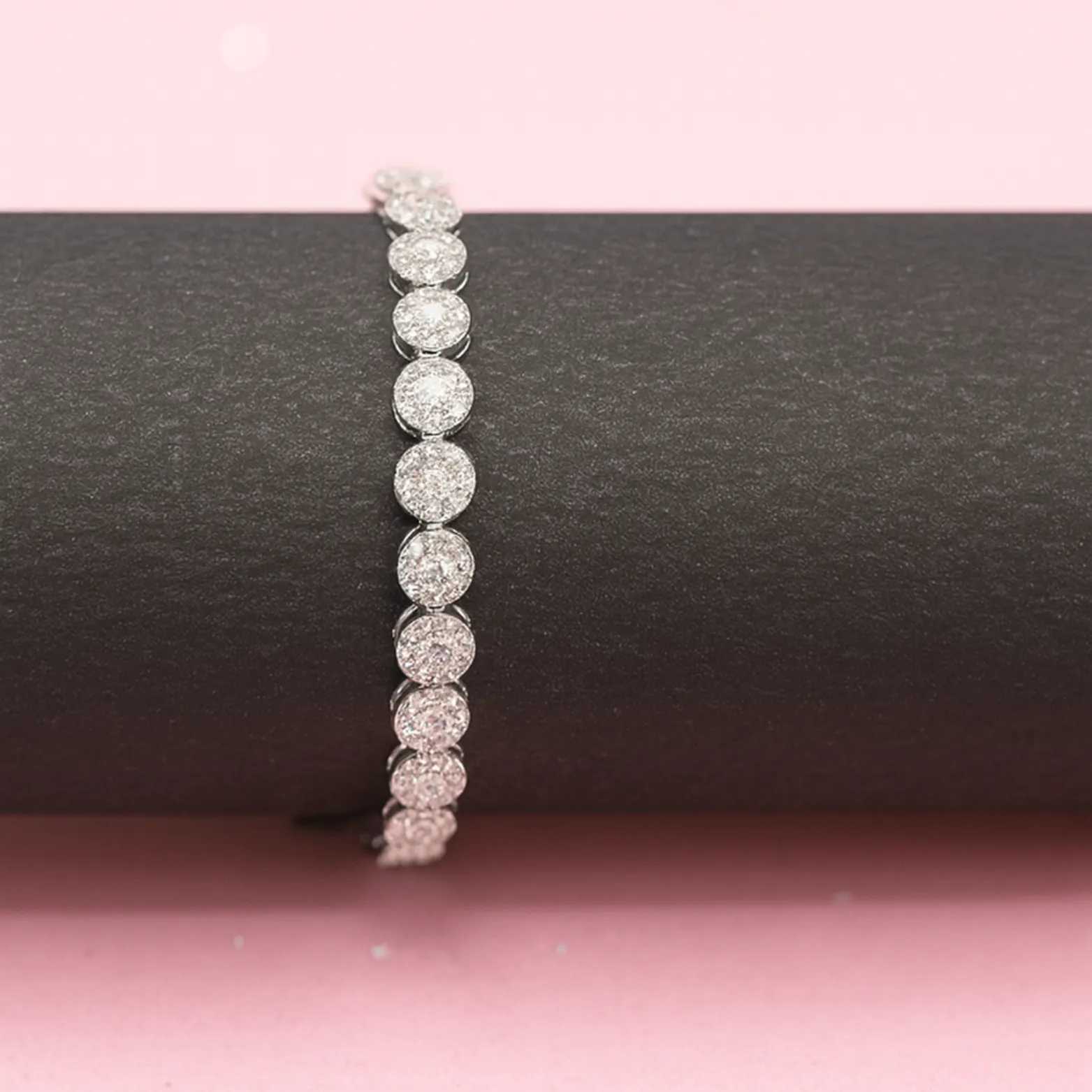 Eternal Sparkle Silver Tennis Bracelet