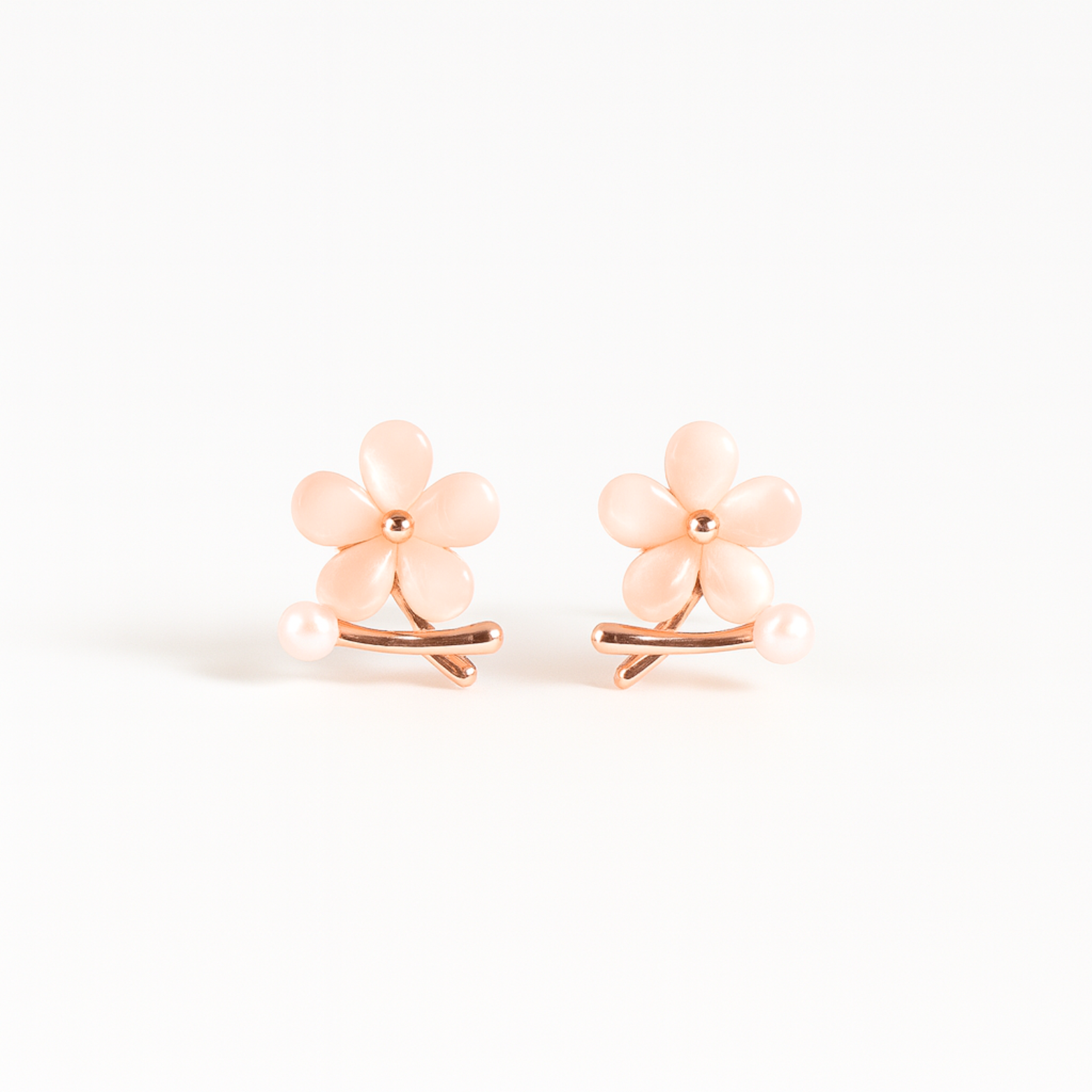 Blush Pearl Blossom Stud 