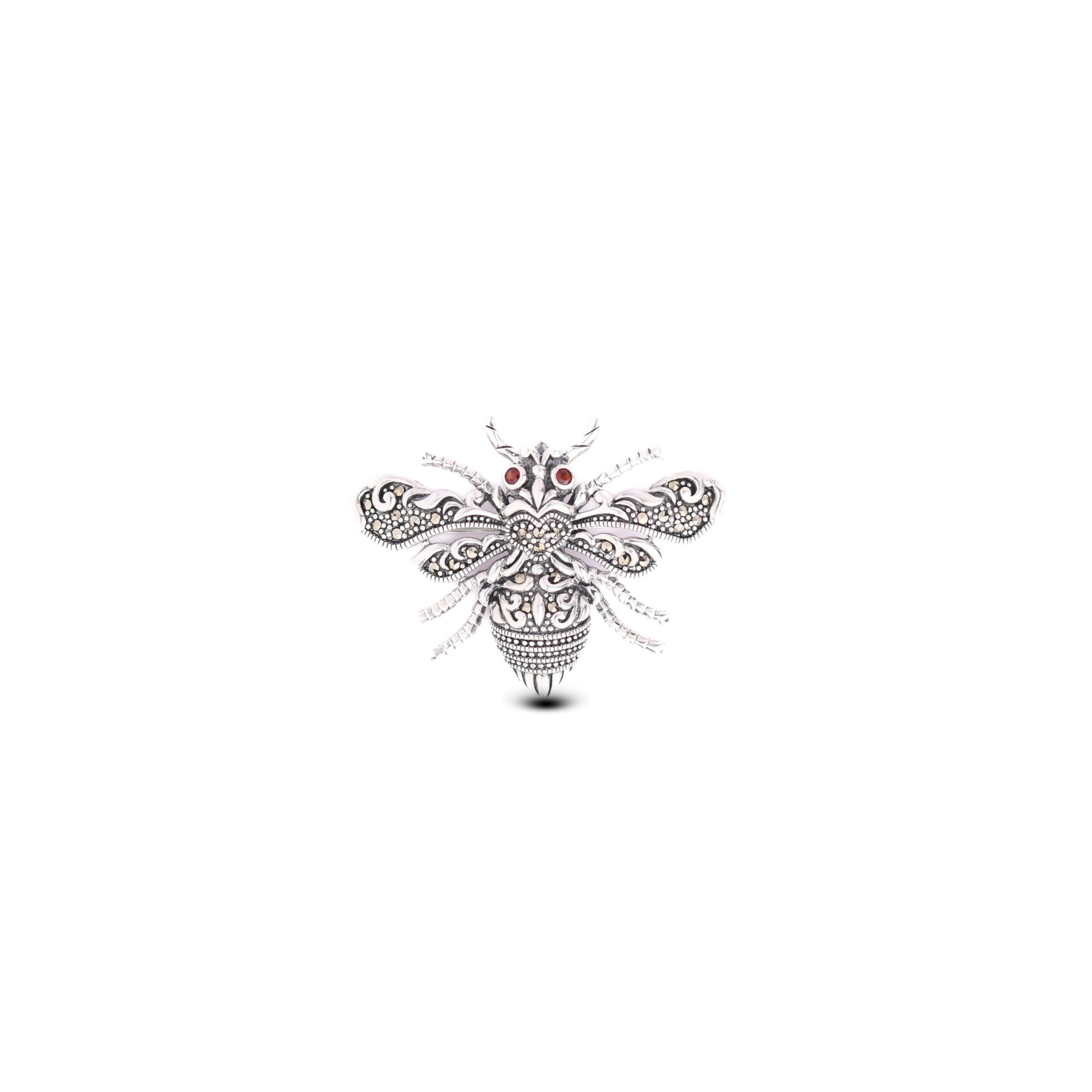 Vintage Sterling Silver Bee Brooch