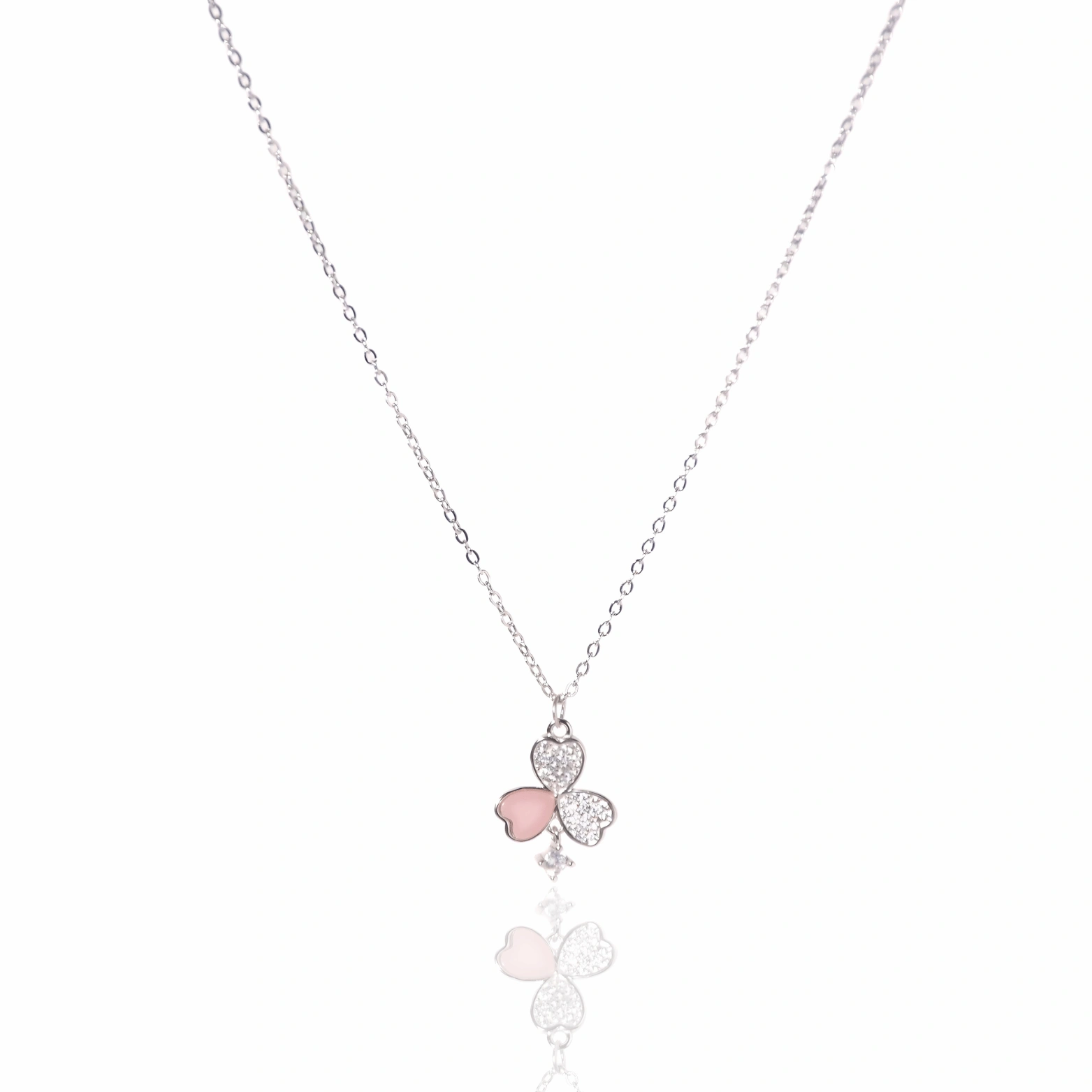 Trio Heart Charm Necklace