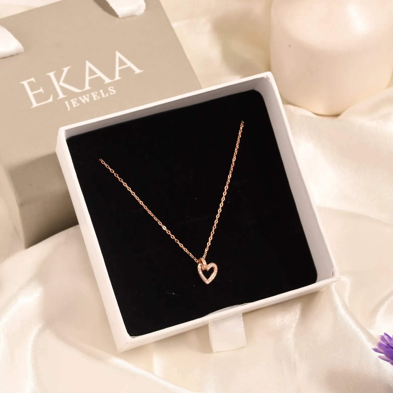 Rose Gold Heart Pendant 