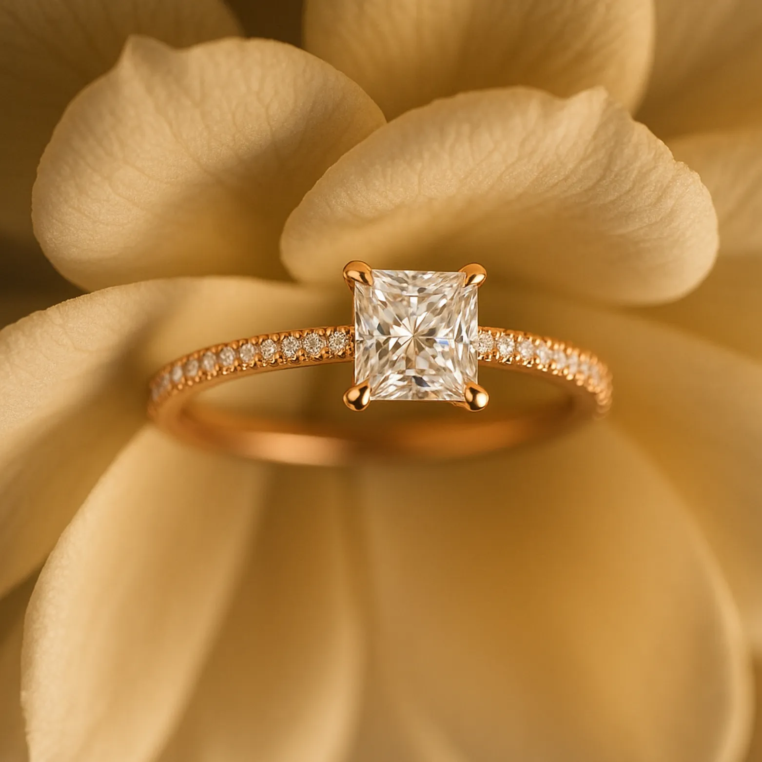 Princess-Cut Solitaire Ring