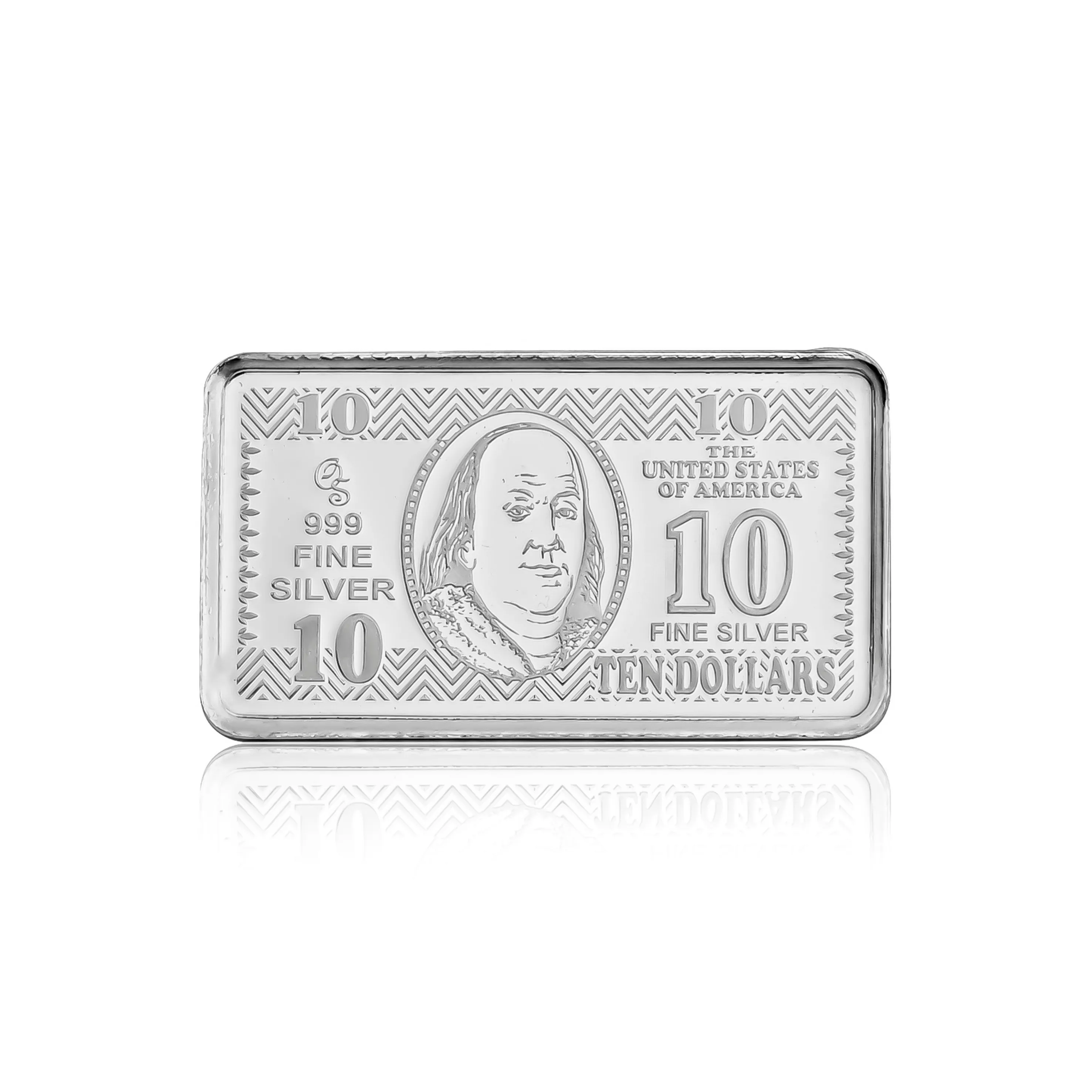 USA Dollar 10 Gram 999 Fine Silver Coin