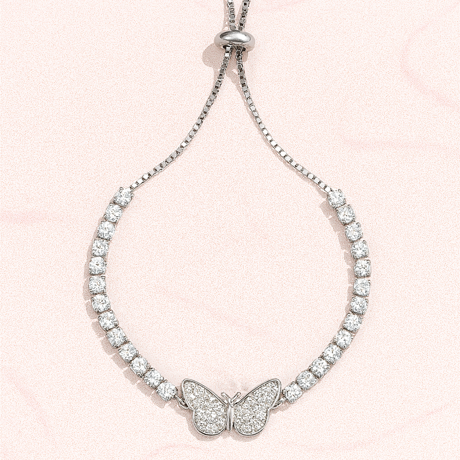 Butterfly Dreams Silver Tennis Bracelet