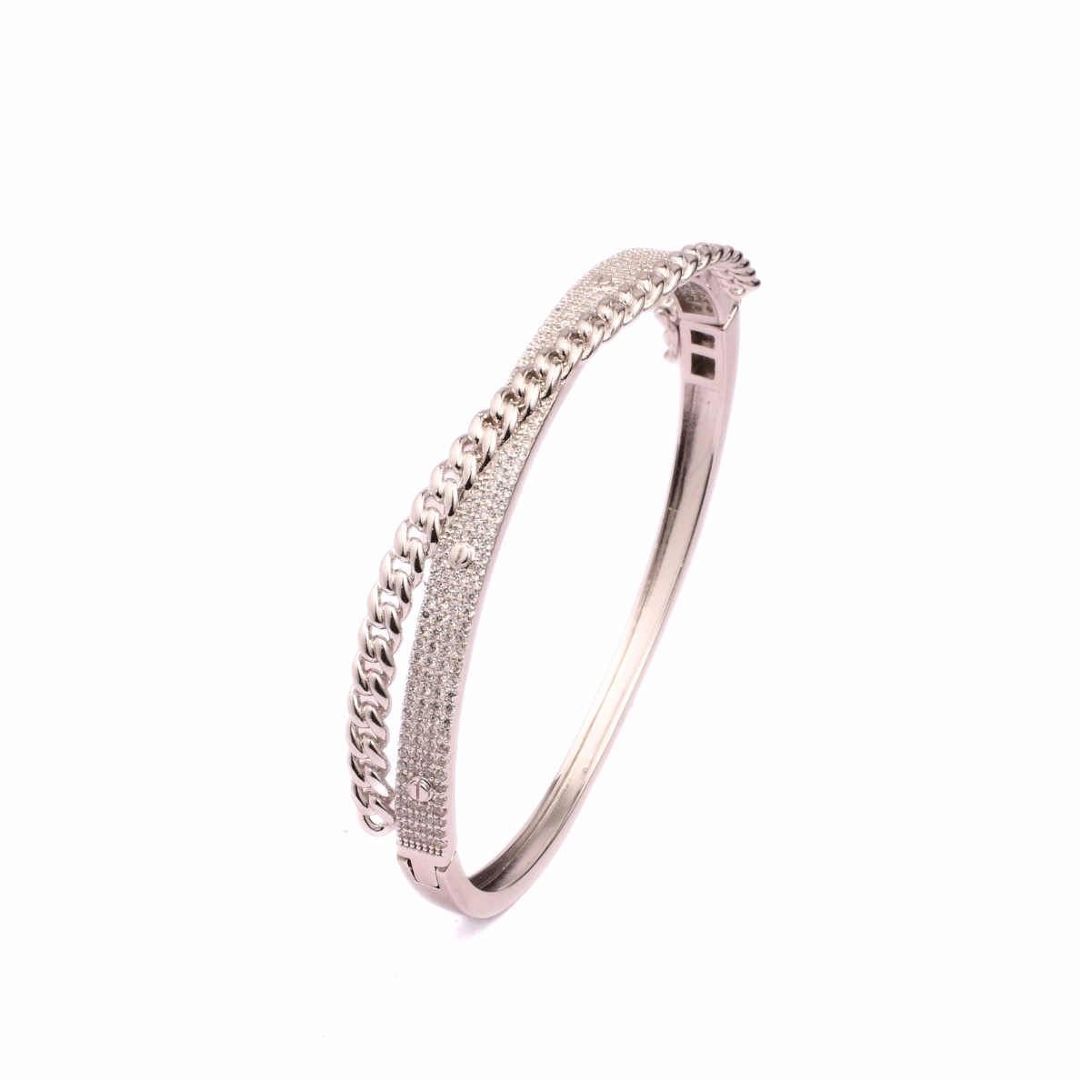 Silver Chain Detail Bracelet