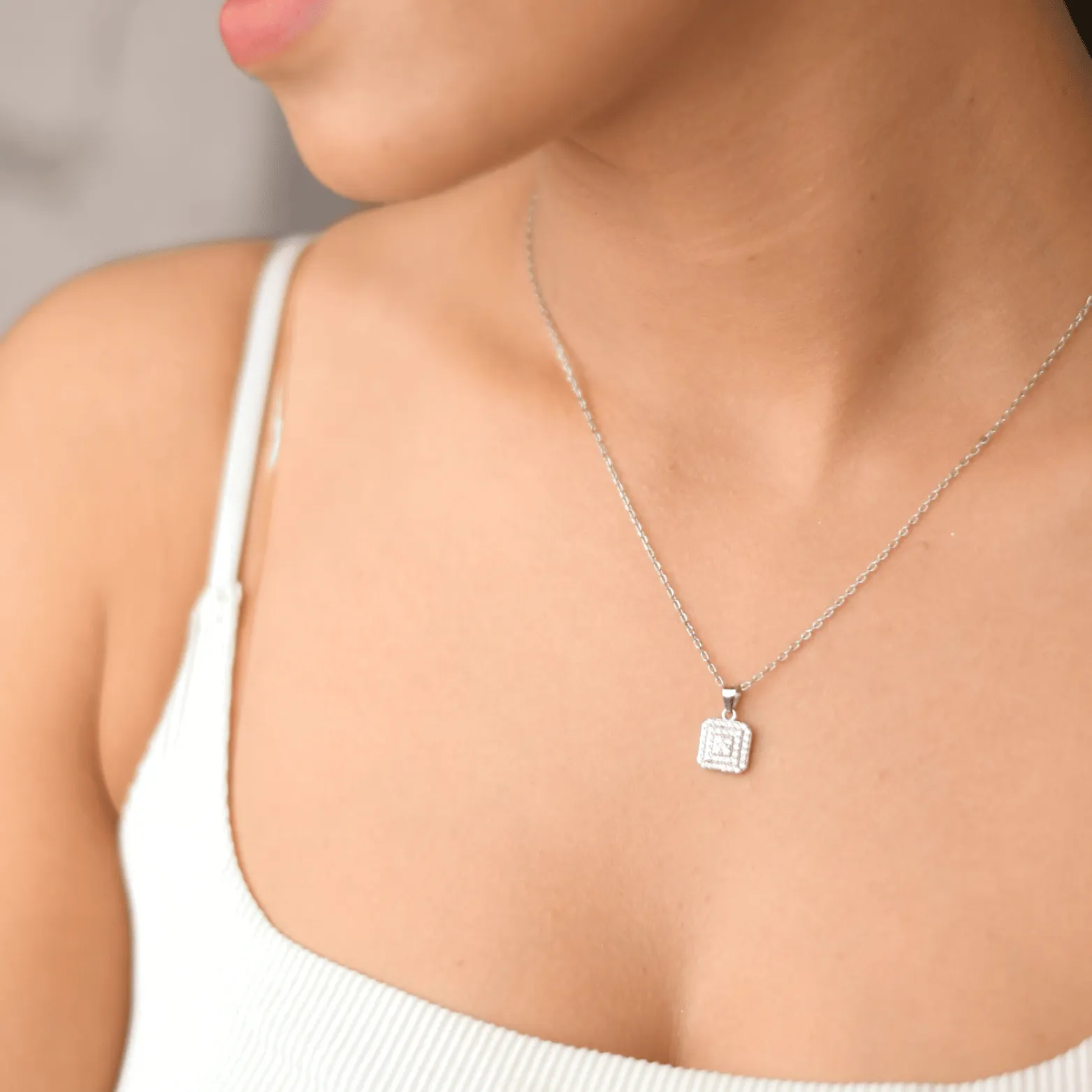  Silver Elegance Pendant and Earring Set