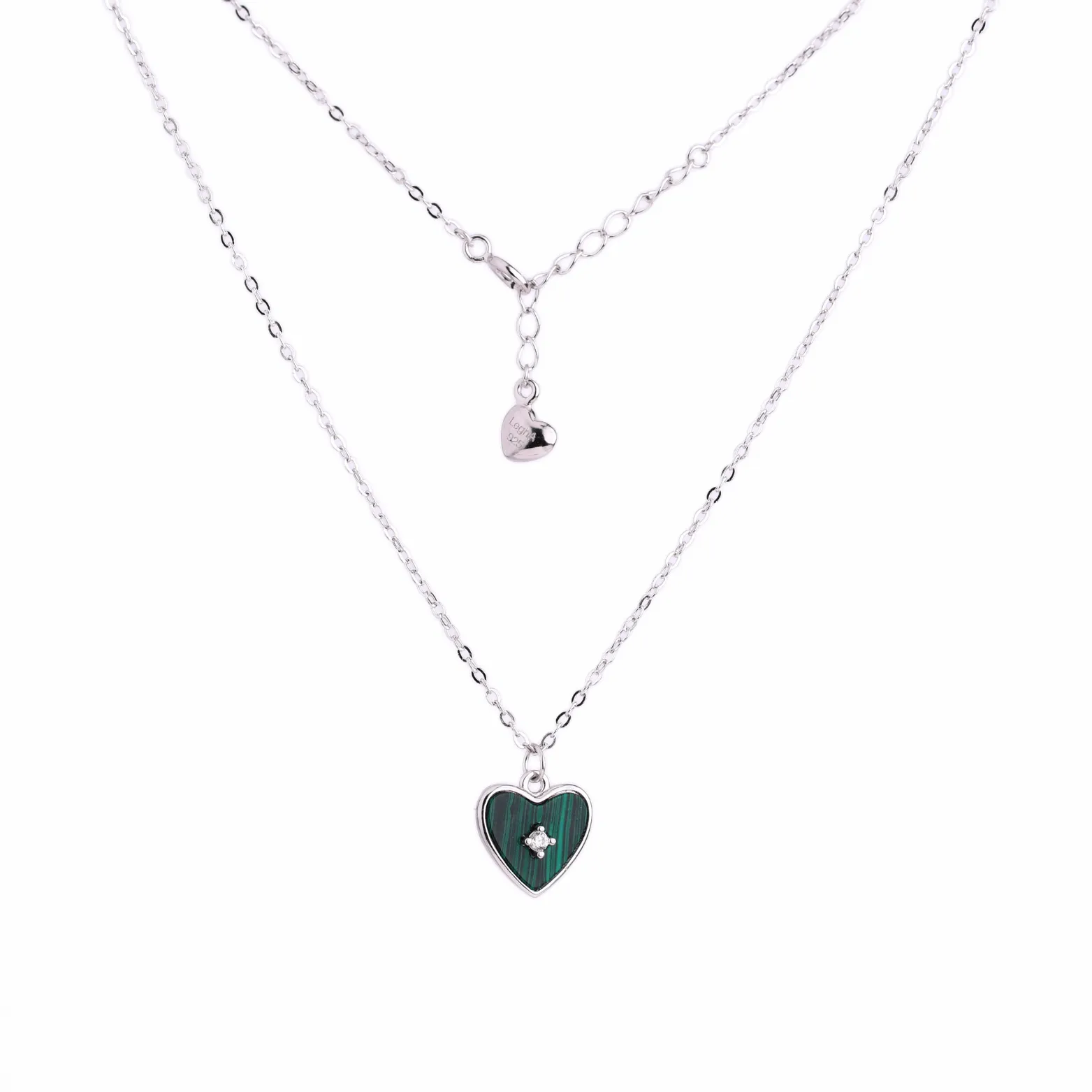 Emerald Embrace Heart Pendant
