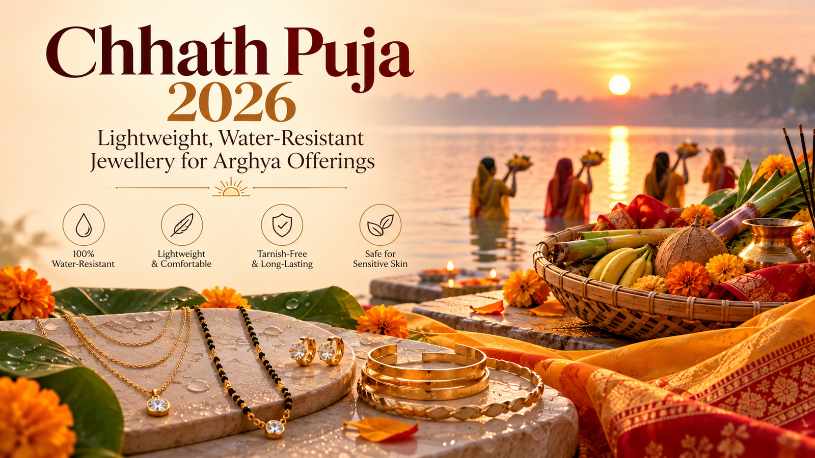Chhath Puja 2026: Lightweight, Water-Resistant Jewellery for Arghya Offerings