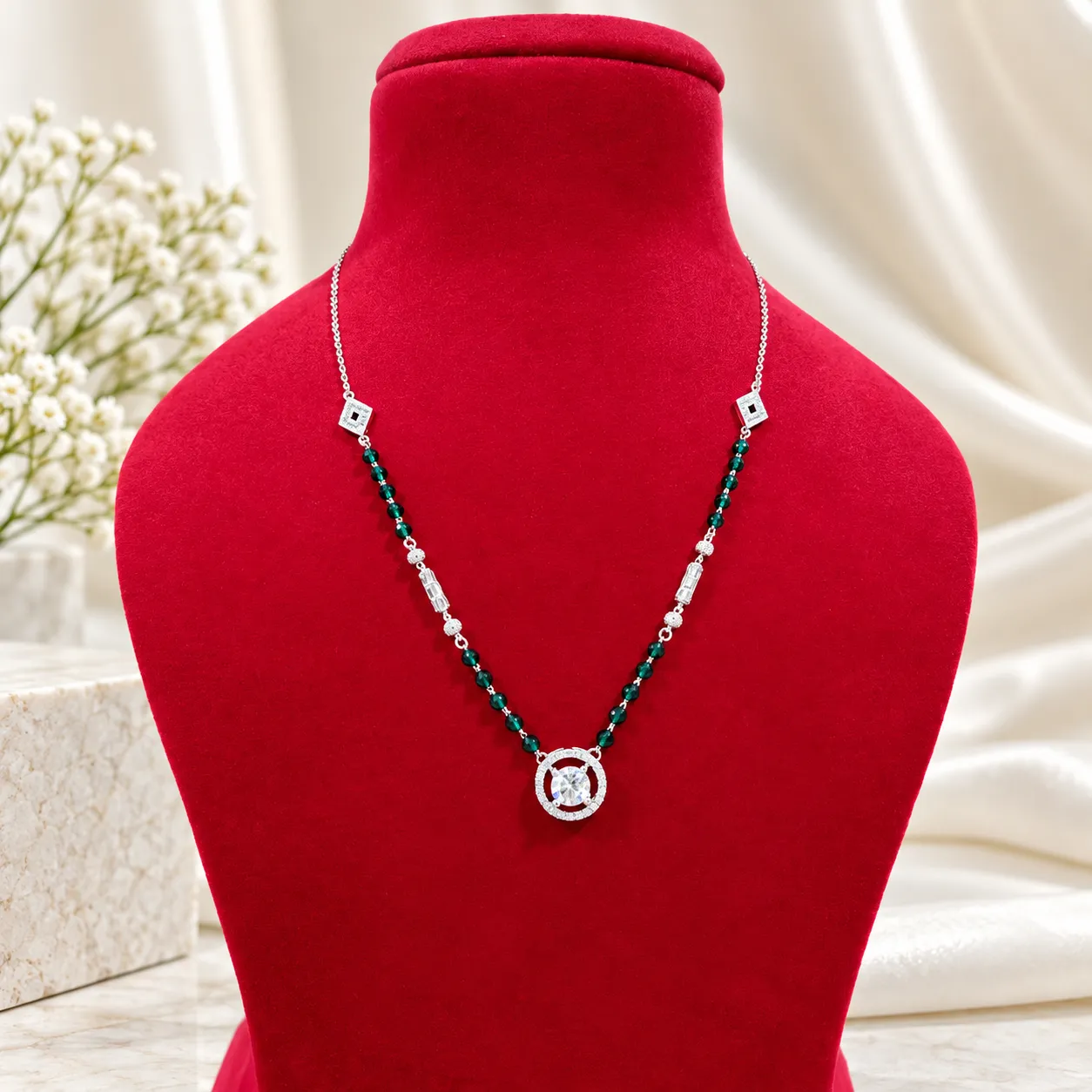 Emerald Aura Mangalsutra