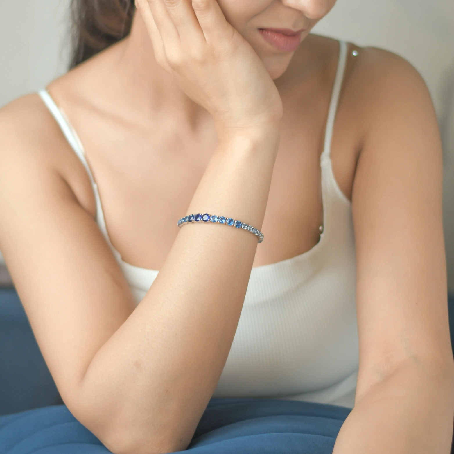 Ocean Whisper Tennis Bracelet