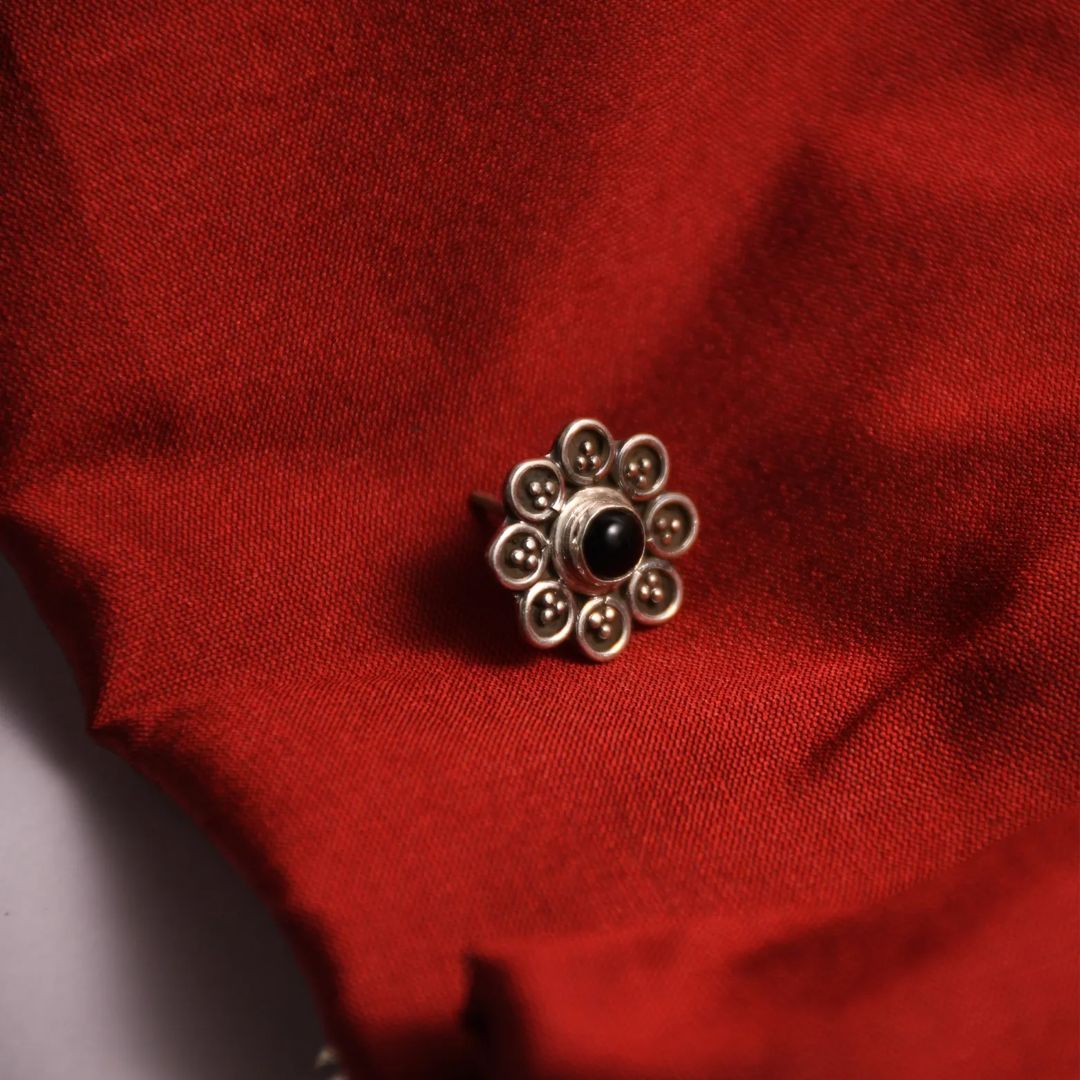 Floral Charm Stud Earrings