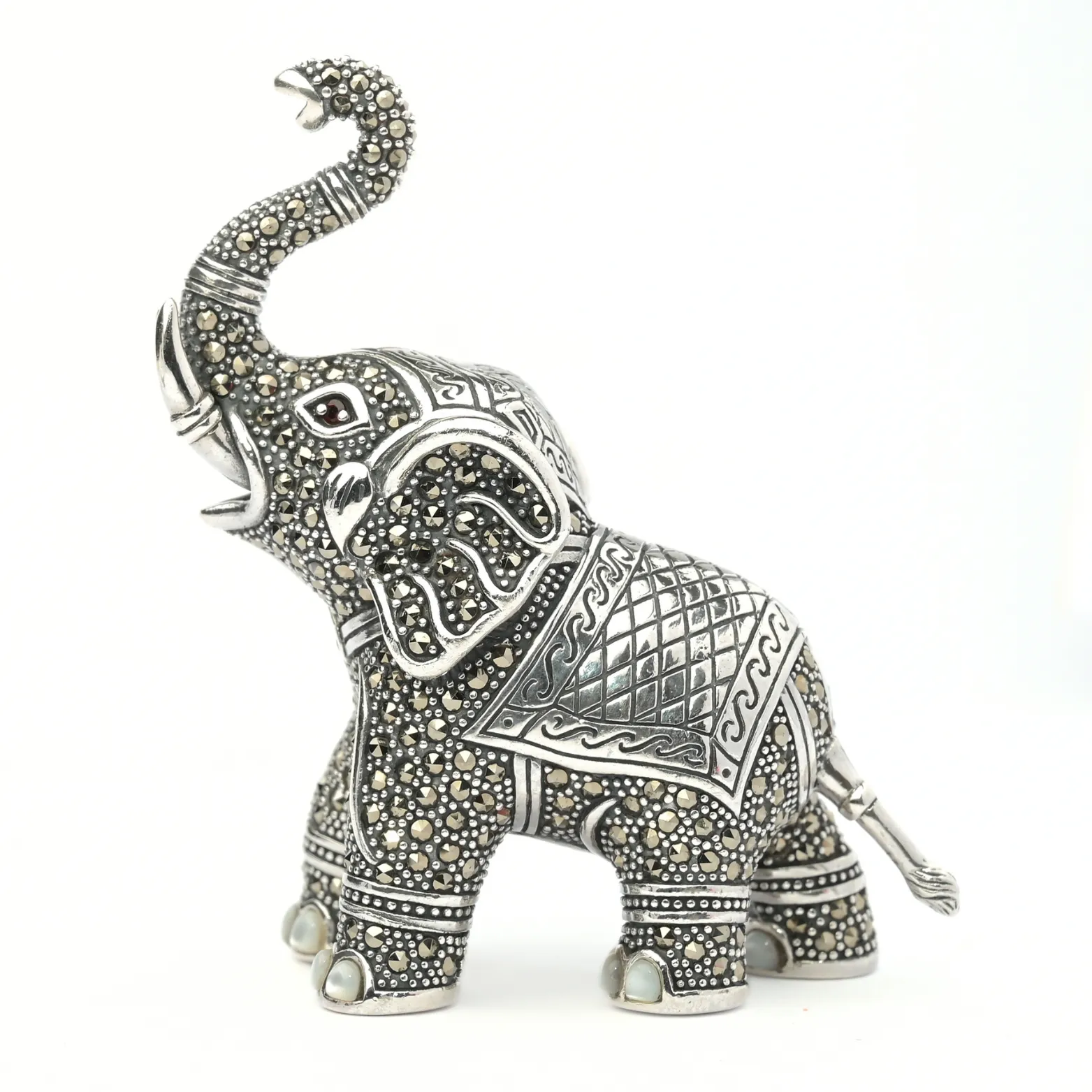 Handcrafted Silver Elephant Showpiece