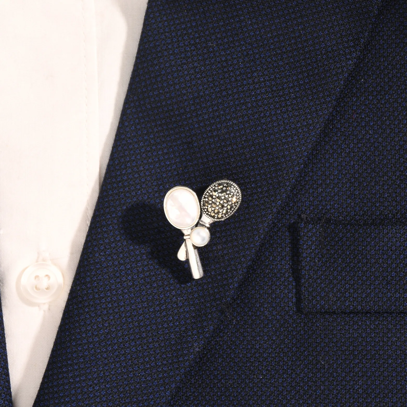 Regal Sterling Silver Pearl Brooch